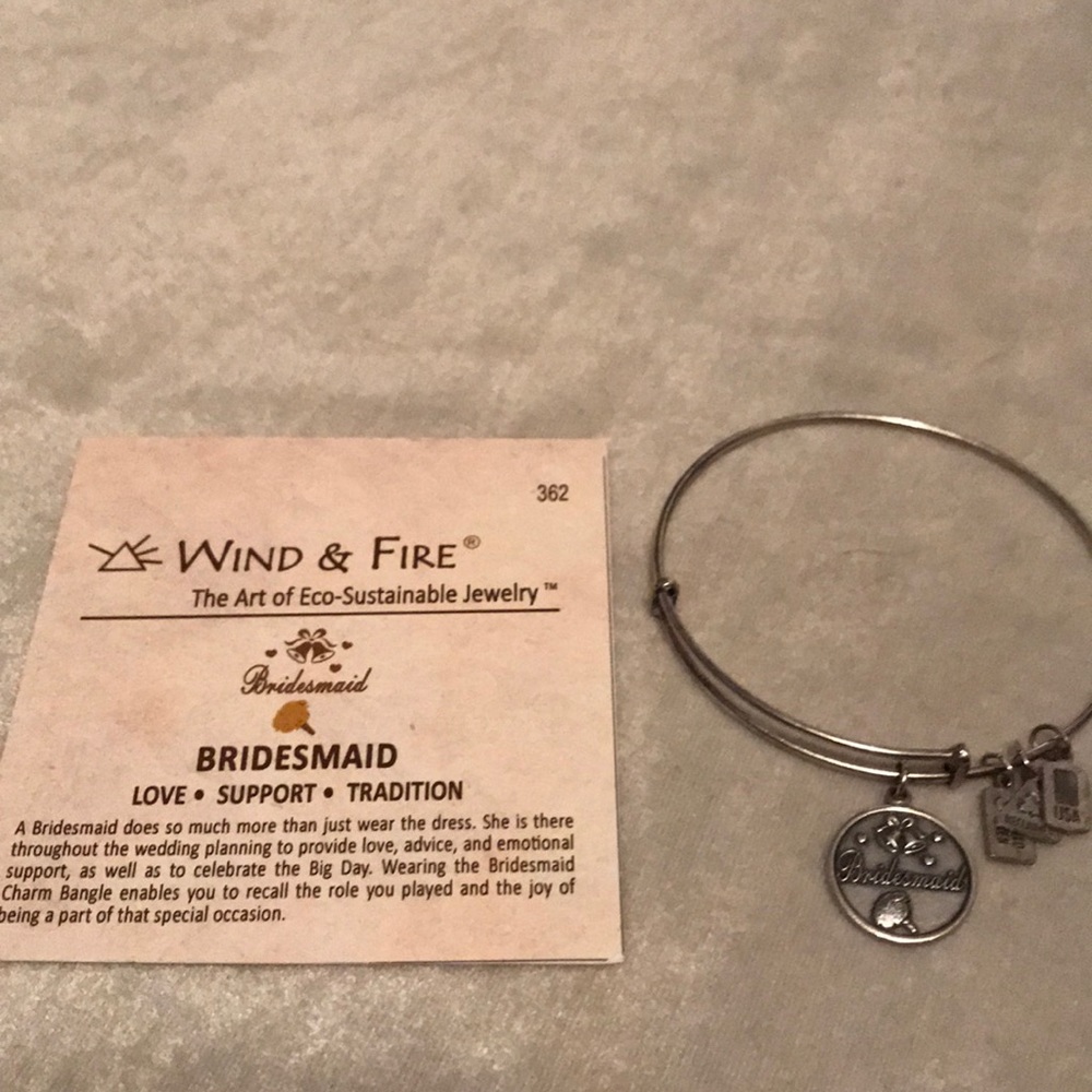 Wind and Fire bangle charm